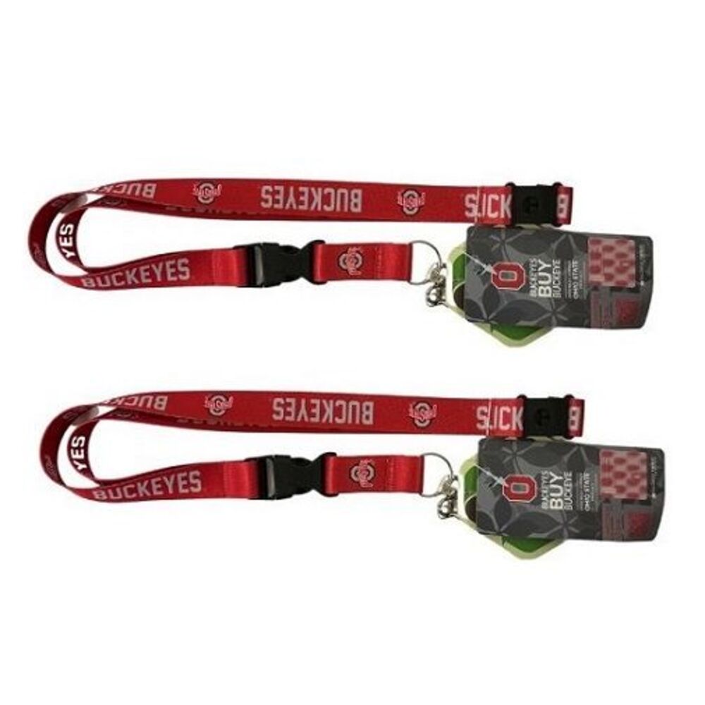Ohio State Buckeyes NCAA Mojo Earth Love Lanyard 2 Pack